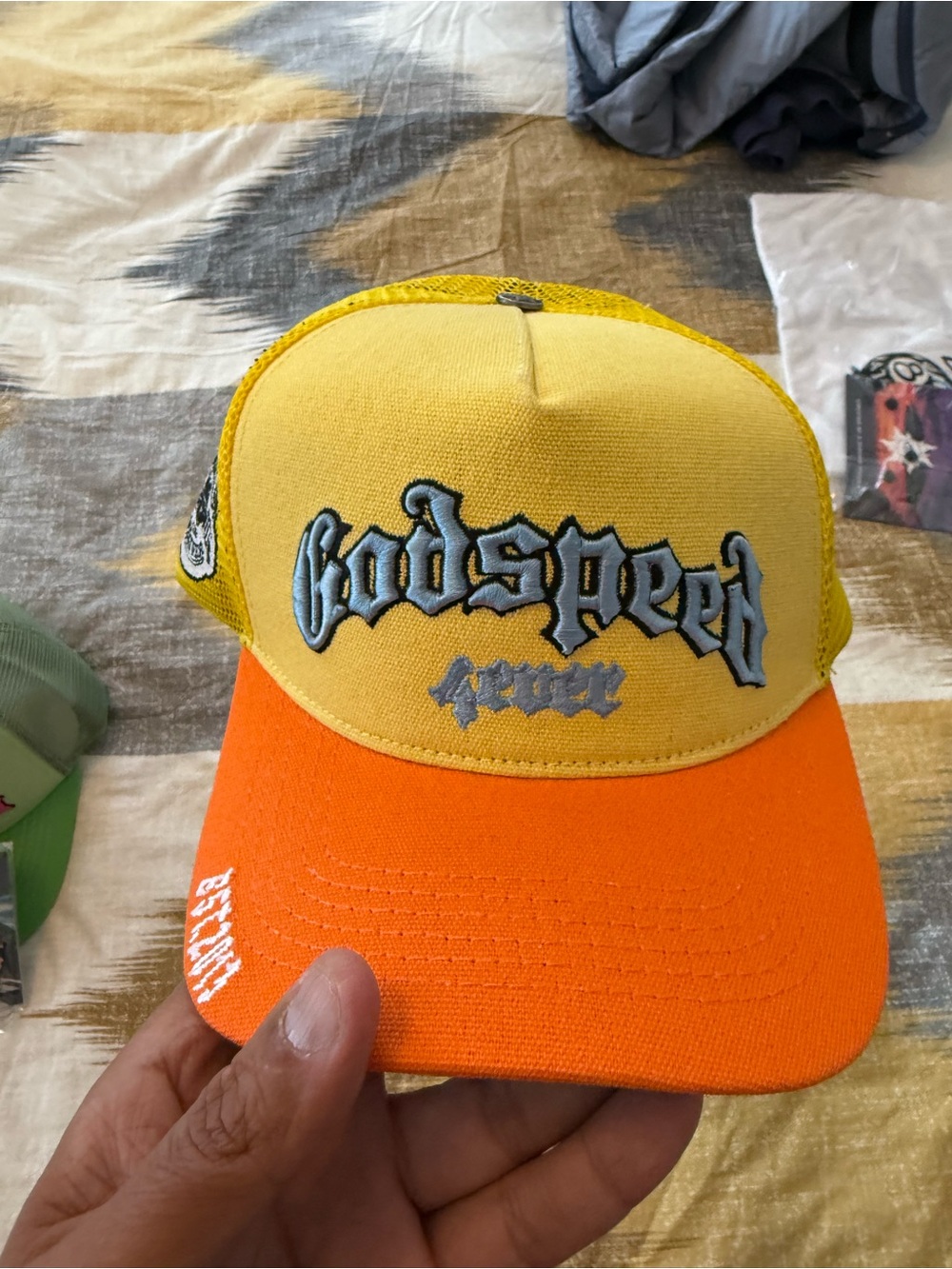 Godspeed Two-Tone Yellow and Orange Trucker Hat